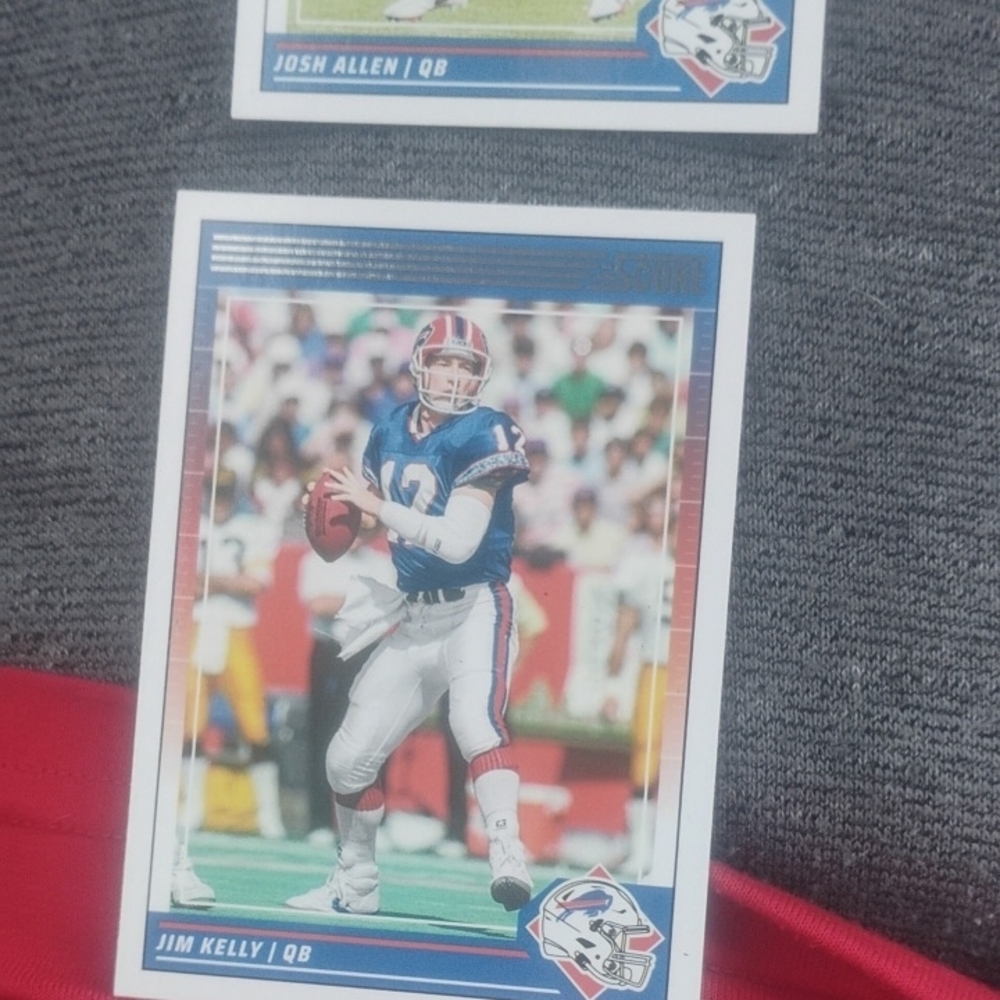 Jim Kelly and Josh Allen Football Cards